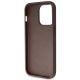 8. Guess GUHCP14LP4TDSCPW case for iPhone 14 Pro - brown Crossbody 4G Metal Logo