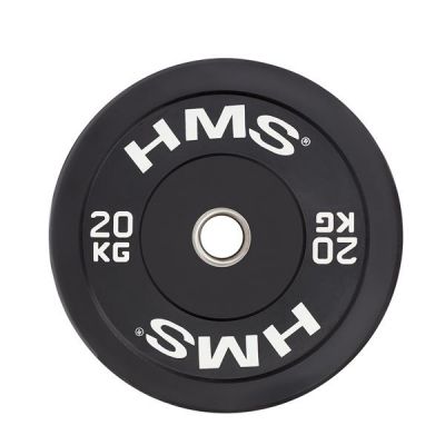 6. HMS BLACK BUMPER Olympic Plate 20 kg BBR20 