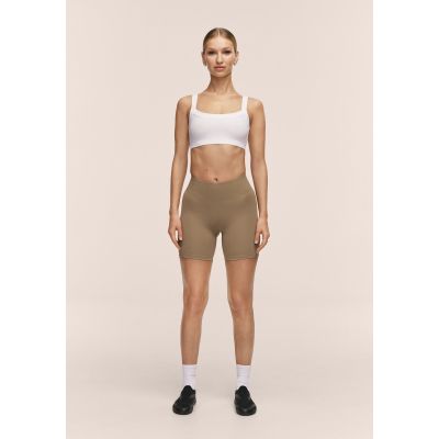 3. CASALL Women's Regular Waist Bikers Training Leggings, Green