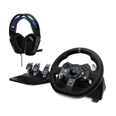 GAMING WHEEL LGT G920+HEADPH G335 BLACK