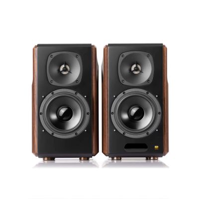 3. Edifier S2000 MKIII Bluetooth Bookshelf Speakers (Pair) - Black/Brown