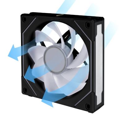 6. Lian Li UF-RSLIN120-1B computer cooling system Computer case Fan 12 cm Black 1 pc.