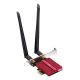 11. CUDY WE3000S AX5400 Wi-Fi 6 + BT 5.2 Network Card Intel AX210 PCIe Heatsink