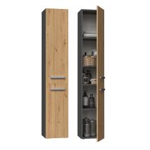 NEL II bathroom cabinet 31x30xH174 anthracite/artisan
