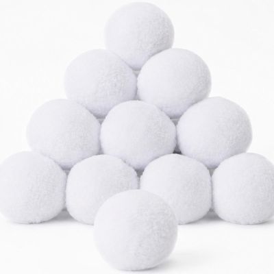 2. ARTIFICIAL SNOW BALLS FOR DECORATION 6CM 9 PCS