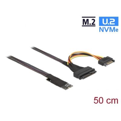 5. NVMe Adapter Delock M.2 Key M zu U.2 SFF-8639 NVMe Adapter 50cm