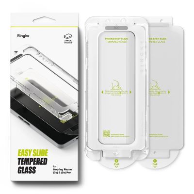 7. Ringke Easy Slide Tempered Glass 2-pack for Nothing Phone 3A / 3A Pro - Clear