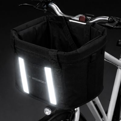 5. Wozinsky fabric bicycle basket large - black