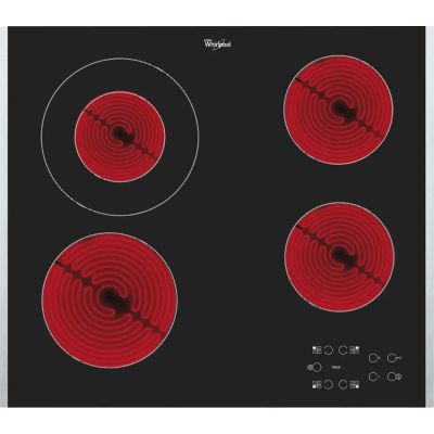 5. Whirlpool AKT 8130 BA ceramic hob (4 cooking zones; black)