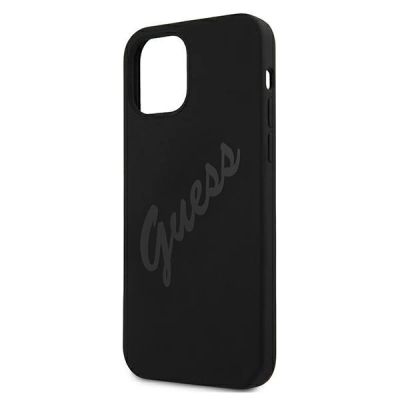 6. Guess GUHCP12SLSVSBK iPhone 12 mini 5.4" black/black hardcase Script Vintage