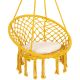 10. OPENWORK HAMMOCK HANGING CHAIR STORK'S NEST 80x60CM WITH HONEY PILLOW