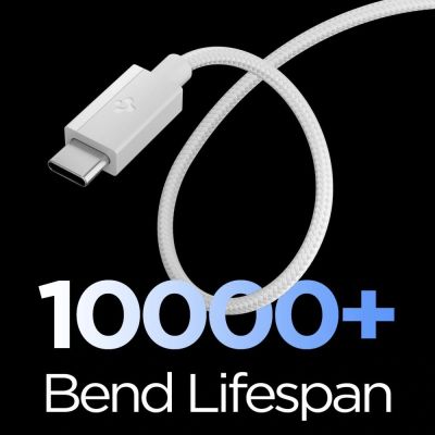 3. Spigen Essential EB6015CC USB-C Cable 60W 150 cm - White