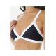 10. RIP CURL Mirage Colour Block Tri Bikini Top, Black