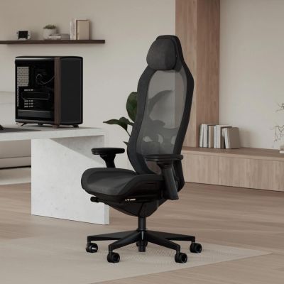 4. Fractal Design Refine 2 Mesh Dark Gaming Chair Padded Upholstered Seat Black