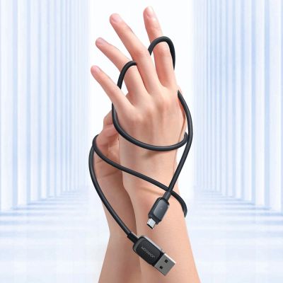 9. Joyroom Multi-Color Series A14 USB-A / micro USB 2.4A cable 2 m - black