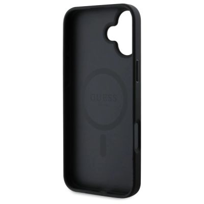 7. Guess 4G Printed Stripes MagSafe case for iPhone 16 - black