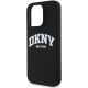 6. DKNY Silicone White Printed Logo MagSafe Case for iPhone 16 Pro Max - Black