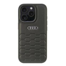 Audi Synthetic Leather iPhone 16 Pro 6.3" black/black hardcase AU-TPUPCIP16P-GT/D2-BK