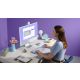 11. Logitech Pop Icon Combo Keyboard Mouse Included Universal Bluetooth QWERTY Turkish Lilac, White