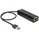 DELOCK USB-HUB 3-Port USB3.0, +1x Gigabit LAN