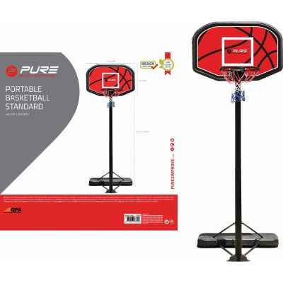 6. PURE 2 IMPROVE ADJUSTABLE BASKETBALL SET 1.90-3.04M