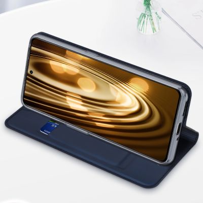 18. Dux Ducis Skin Pro Case For Realme GT Neo 5 / Realme GT3 Flip Cover Card Wallet Stand Black