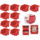 25. BINEER SHORT WORKSHOP BIN CONTAINER SET 10 PCS RED KISTENBERG