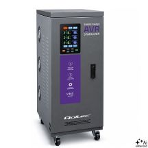 Qoltec Three-phase AVR MULTIPROTECTION voltage regulator | 20kVA | Accuracy ±3% | 3F servomotor | LCD | Expert Line