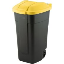 CURVER WASTE BIN BLACK 110L... /YELLOW LID