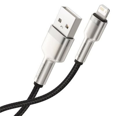 4. BASEUS CAFULE USB CABLE FOR LIGHTNING 2.4A, 1M (BLACK)