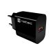 7. NATEC RIBERA 1X USB-A 18W BLACK WALL CHARGER