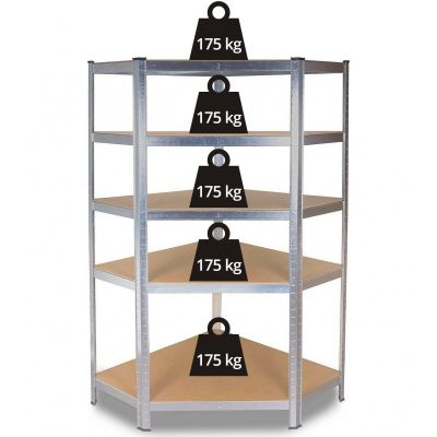 4. METAL CORNER STORAGE SHELF GC9030 30cm