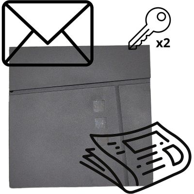 4. MAILBOX 37X37X10.5CM 1067544 SASKA GARDEN