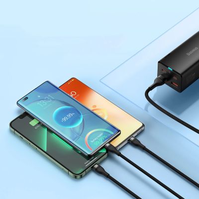 16. Baseus Flash Series II cable USB - USB Type C / Lightning / micro USB 100 W 1.2 m black (CASS030001)