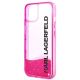 6. Karl Lagerfeld Liquid Glitter Elong Case for iPhone 14 Plus - Pink