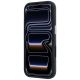 5. Karl Lagerfeld Grained Allover Logo Metal Elongated MagSafe Case for iPhone 17 Pro Max / 18 Pro Max - Burgundy
