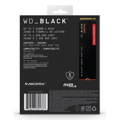 11. WD Black SN850X WDS400T2X0E SSD (4 TB ; M.2; PCIe NVMe 4.0 x4)