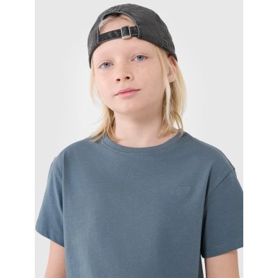 5. Boy's oversize plain T-shirt 4F 4FJWSS25TTSHM2324-46S