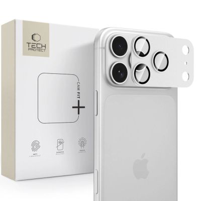 Tech-Protect Camfull Fit+ Tempered Glass Camera Screen Protector for iPhone 18 Pro - Silver
