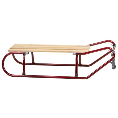 2. METAL SLEDGE FOR 2 PEOPLE, BURGUNDY