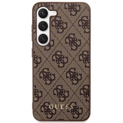 3. Guess 4G Metal Gold Logo case for Samsung Galaxy S24+ - brown