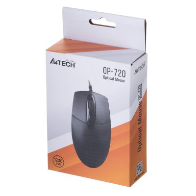 6. A4 TECH OP-720 A4TMYS43754 mouse (optical; 800 DPI; black)