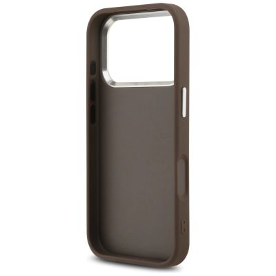 7. Guess 4G Big 4G Classic Logo case for iPhone 17 Pro brown - silver