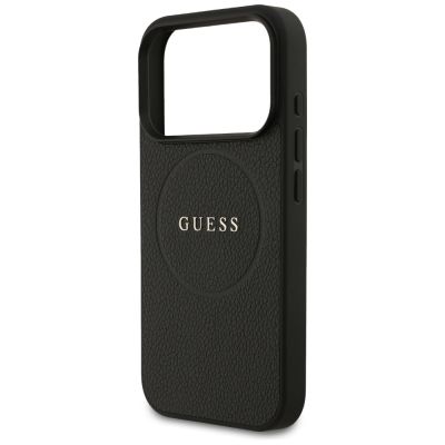 6. Guess Grained Ring MagSafe case for iPhone 17 Pro - black