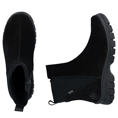 11. Waterproof Comfortable Black Leather Women’s Ankle Boots – Rieker 7269-00