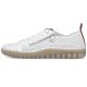 3. Women's leather openwork shoes white Rieker N2405-80