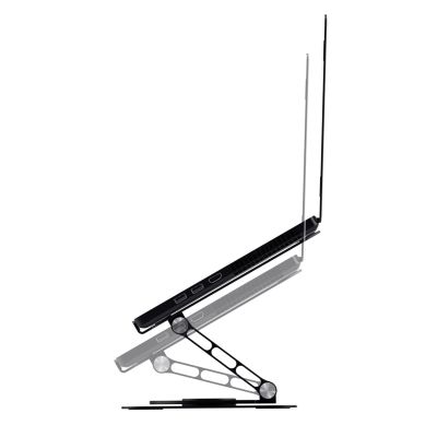 6. Trust ZEFF METAL Black Laptop Stand