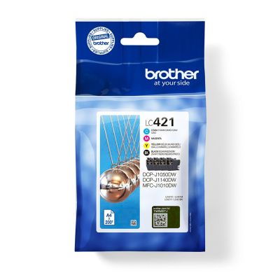 6. Brother LC-421VAL Ink Cartridge PagePack 4 pcs. Original Standard Yield Black, Cyan, Magenta, Yellow