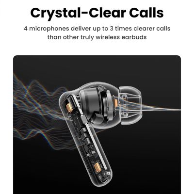 8. Ugreen HiTune T6 wireless headphones with ANC function + USB-A - USB-C cable - white