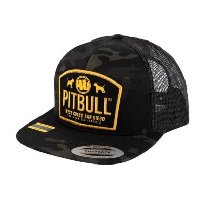 PitBull Mesh Dogs Flat Snapback Trucker Cap - 629011918900